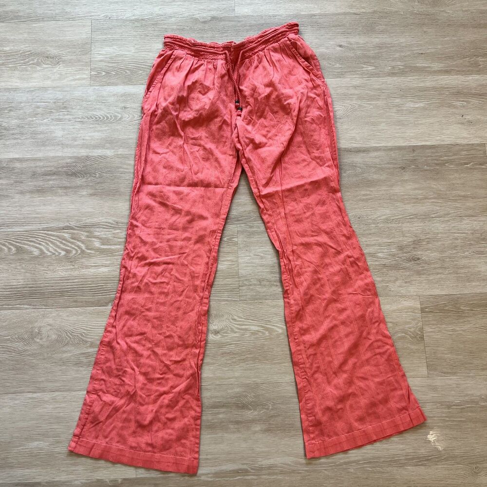 Volcom Girl's Pink Cotton Pants-Size 14/L